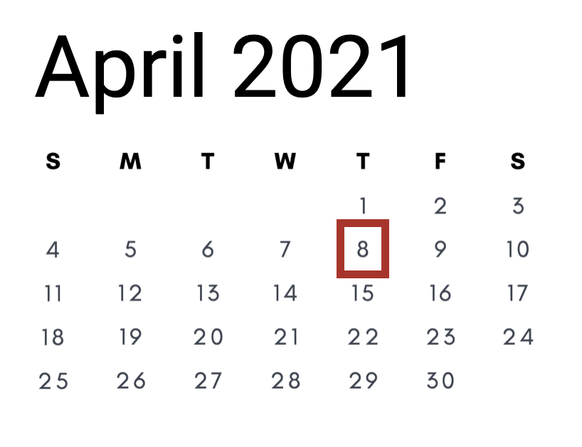 08 April 2021